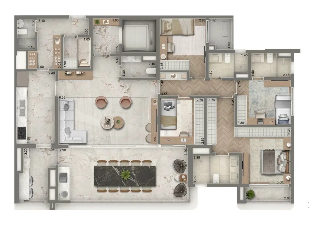 Apartamento, 2 quartos, 114 m² - Foto 8