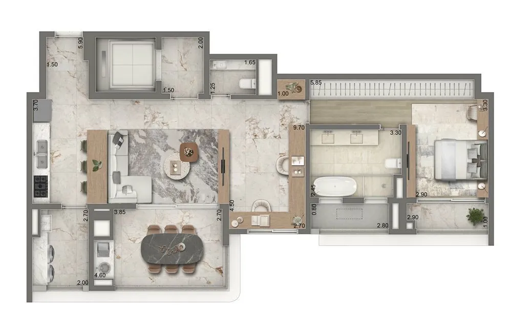 Apartamento, 2 quartos, 114 m² - Foto 6