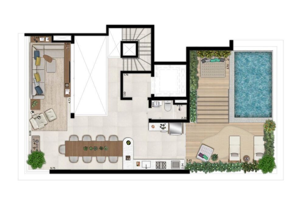 Cobertura, 3 quartos, 276 m² - Foto 2