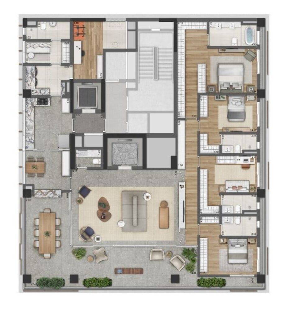 Apartamento, 3 quartos, 288 m² - Foto 3
