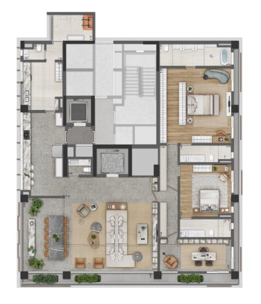 Apartamento, 3 quartos, 288 m² - Foto 2