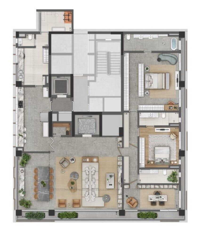 Apartamento, 3 quartos, 288 m² - Foto 1