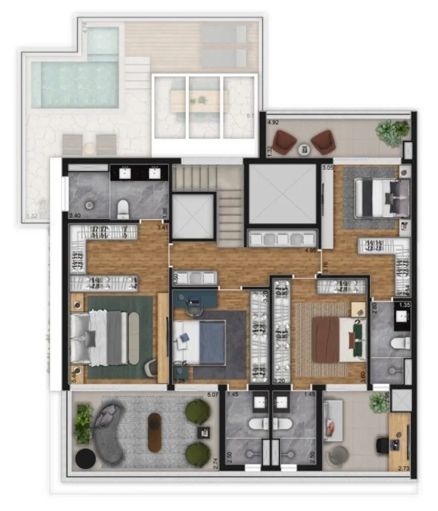 Apartamento, 3 quartos, 181 m² - Foto 10