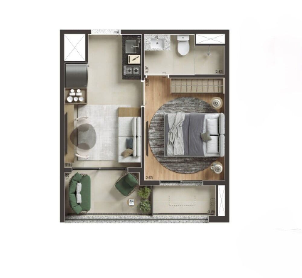 Apartamento, 1 quarto, 30 m² - Foto 4