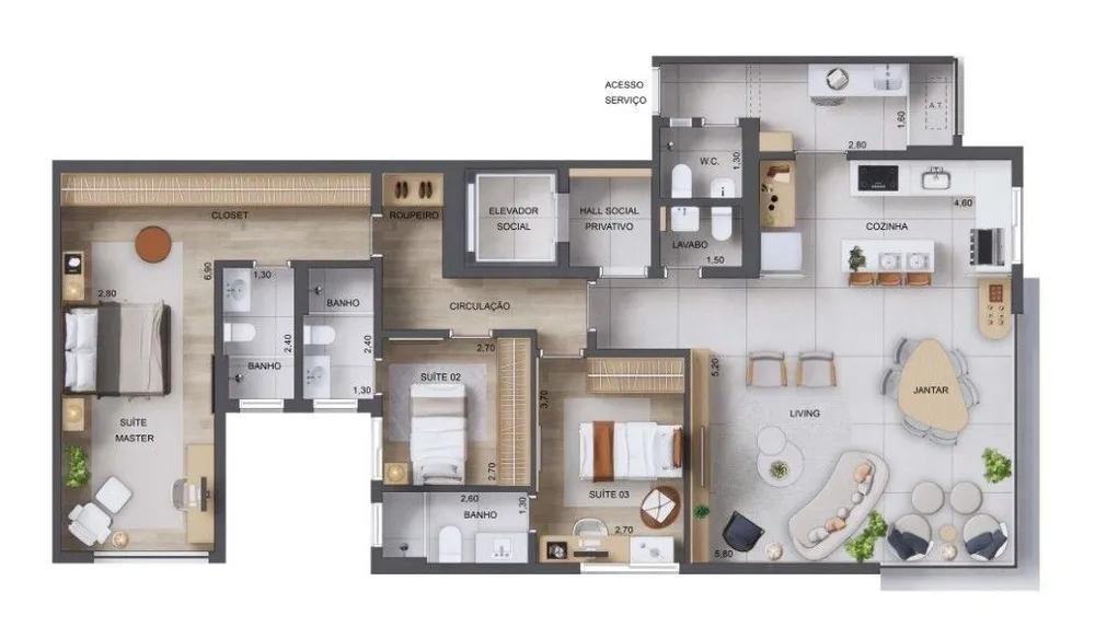 Cobertura, 3 quartos, 184 m² - Foto 14