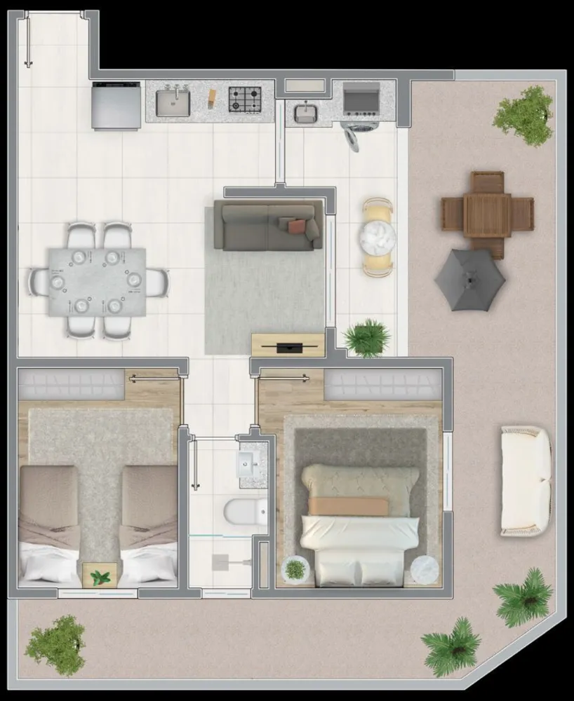 Apartamento, 2 quartos, 49 m² - Foto 5