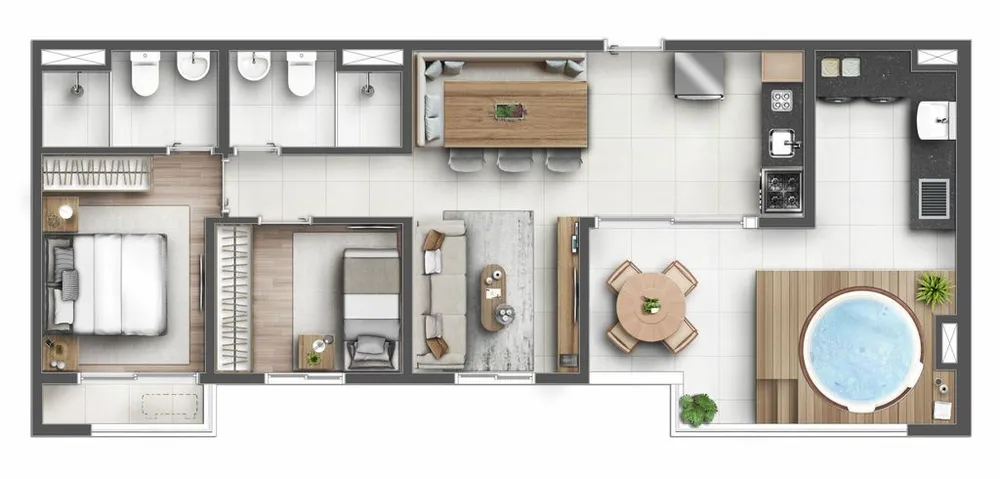 Apartamento, 2 quartos, 42 m² - Foto 9