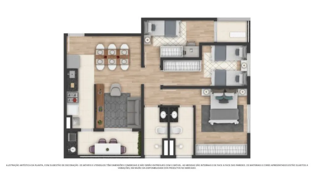 Apartamento, 3 quartos, 71 m² - Foto 41