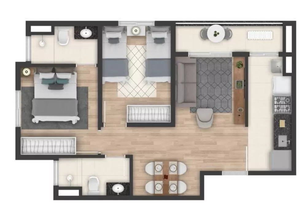 Apartamento, 3 quartos, 71 m² - Foto 35