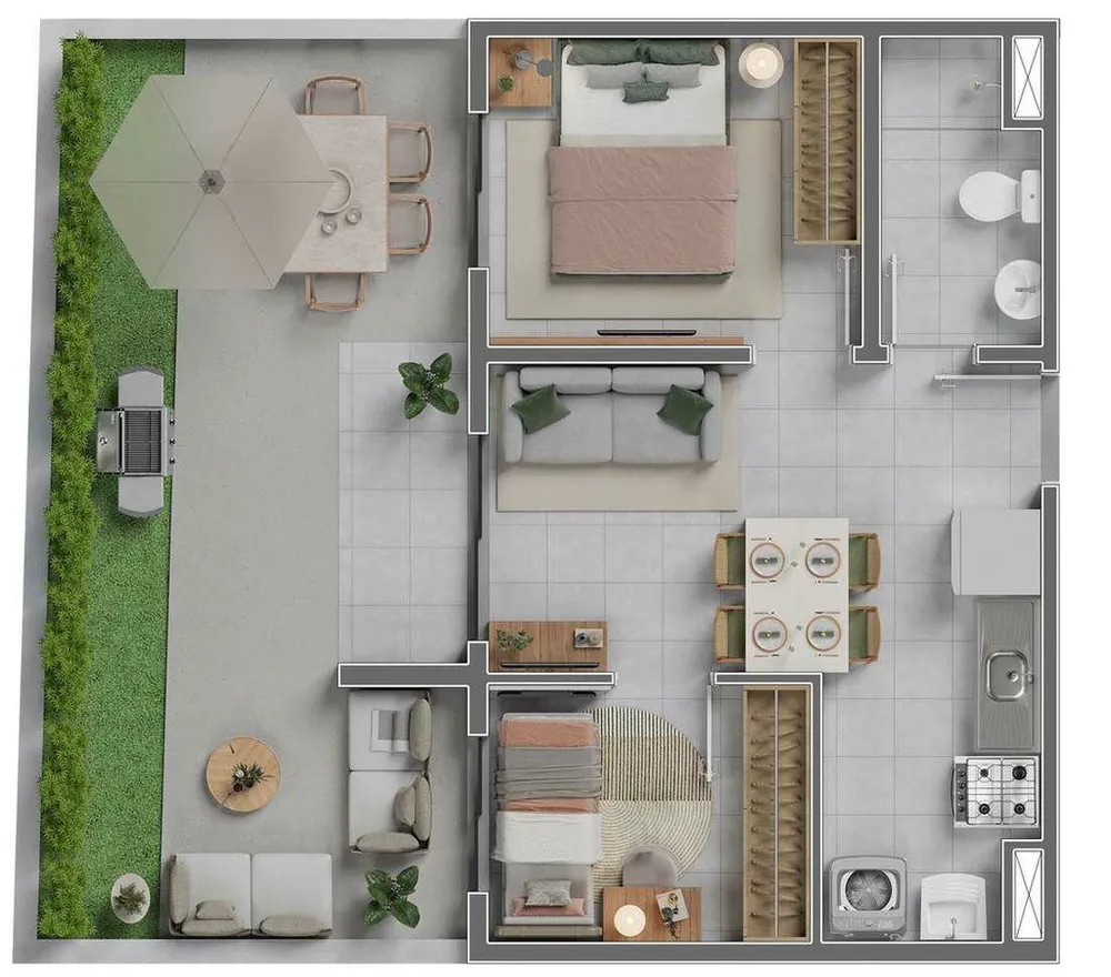Apartamento, 2 quartos, 52 m² - Foto 7