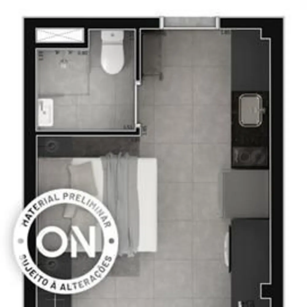 Kitnet-Studio, 22 m² - Foto 2