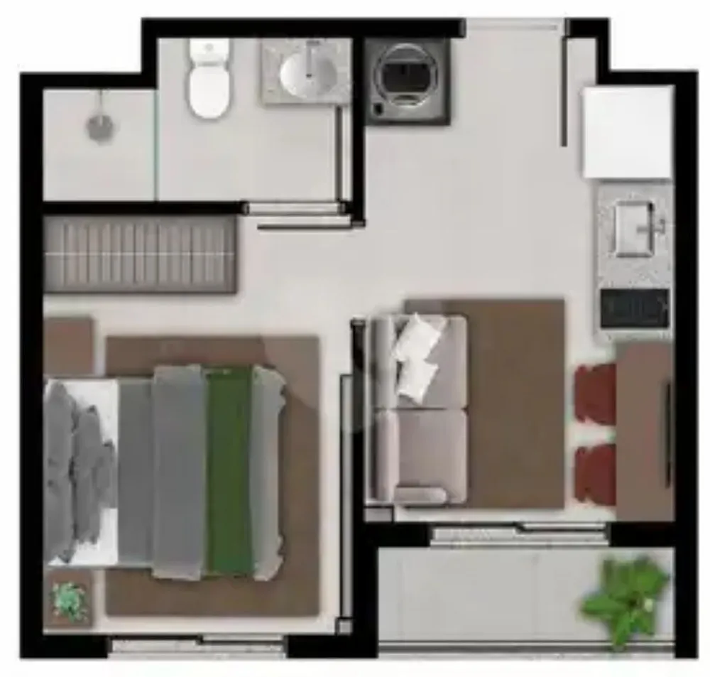 Apartamento, 2 quartos, 37 m² - Foto 7
