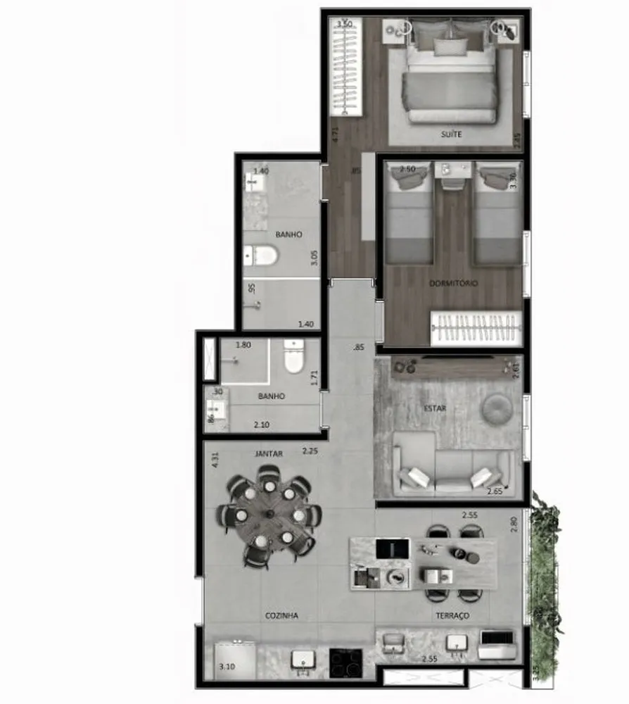 Apartamento, 3 quartos, 80 m² - Foto 11
