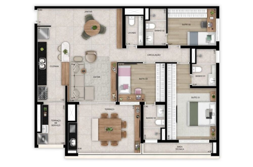 Apartamento, 2 quartos, 87 m² - Foto 6