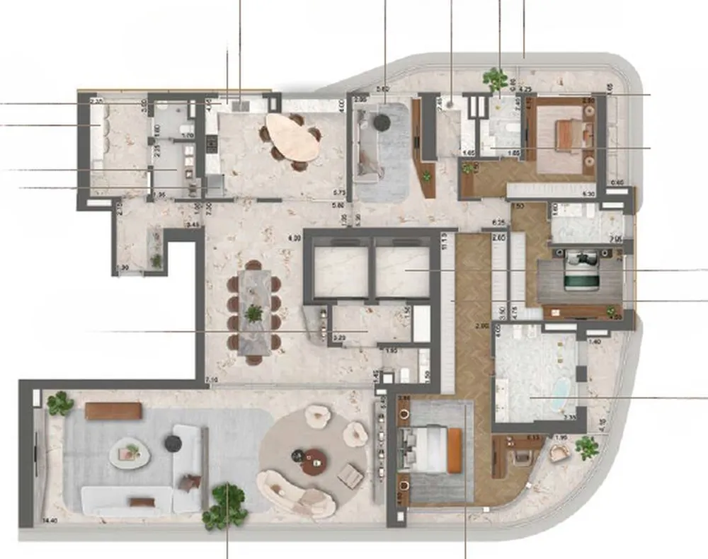 Apartamento, 4 quartos, 339 m² - Foto 7