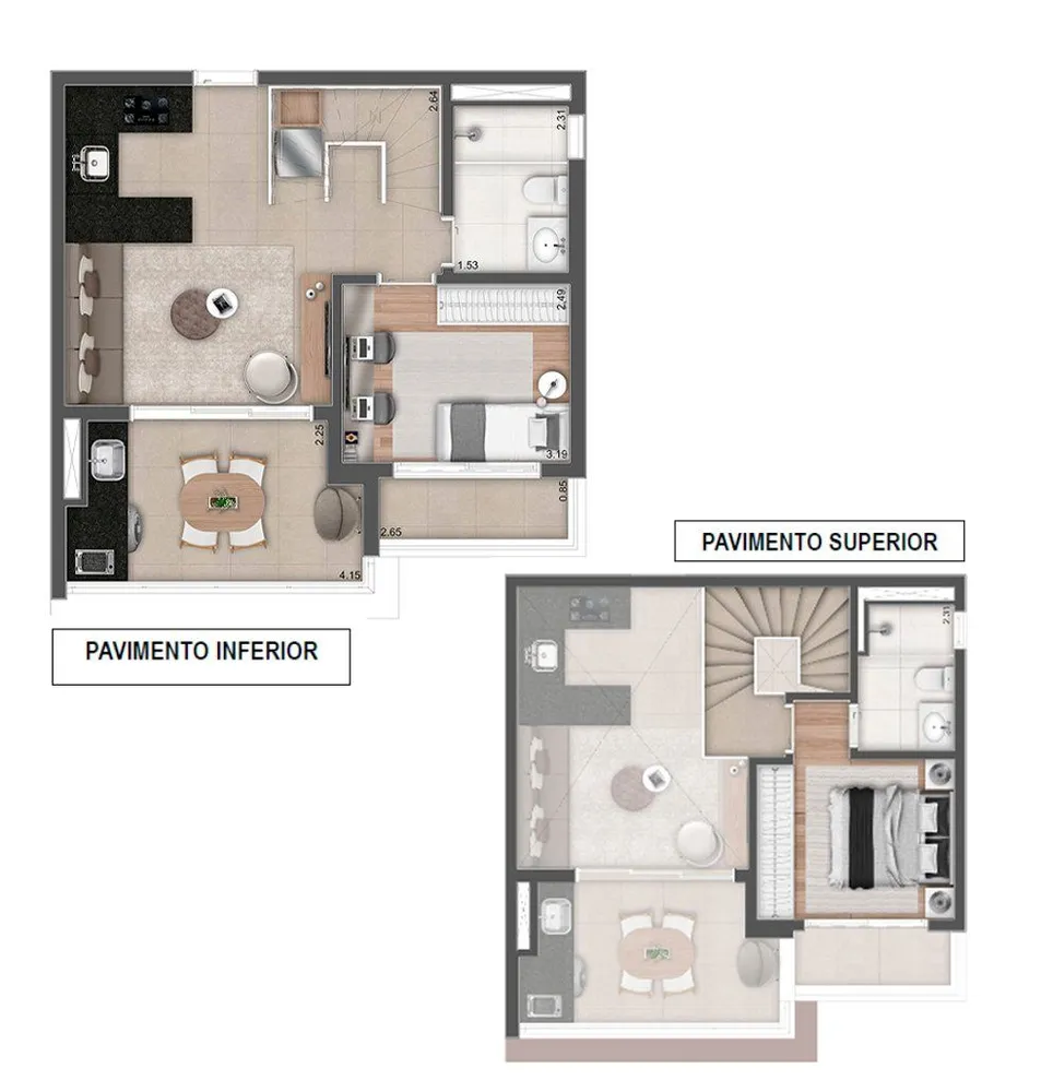 Cobertura, 1 quarto, 125 m² - Foto 43
