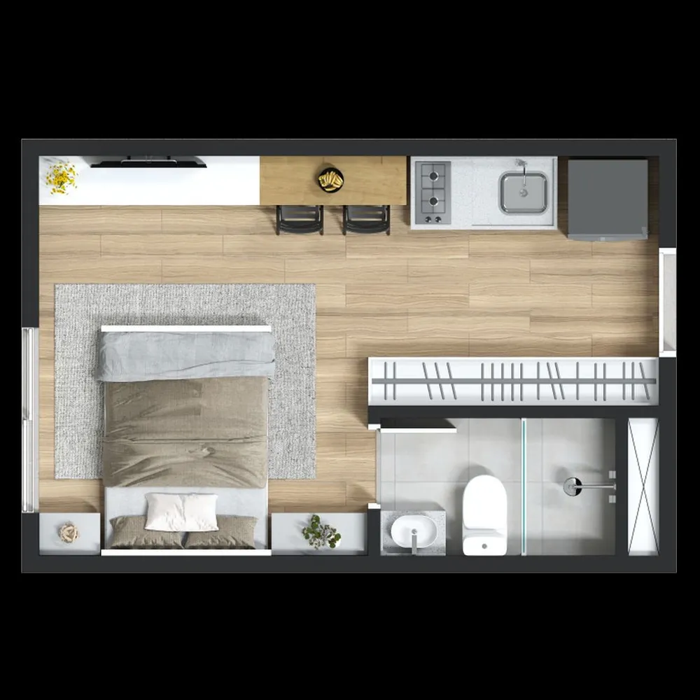 Apartamento, 1 quarto, 29 m² - Foto 6