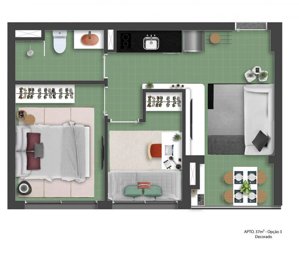 Kitnet-Studio, 24 m² - Foto 6