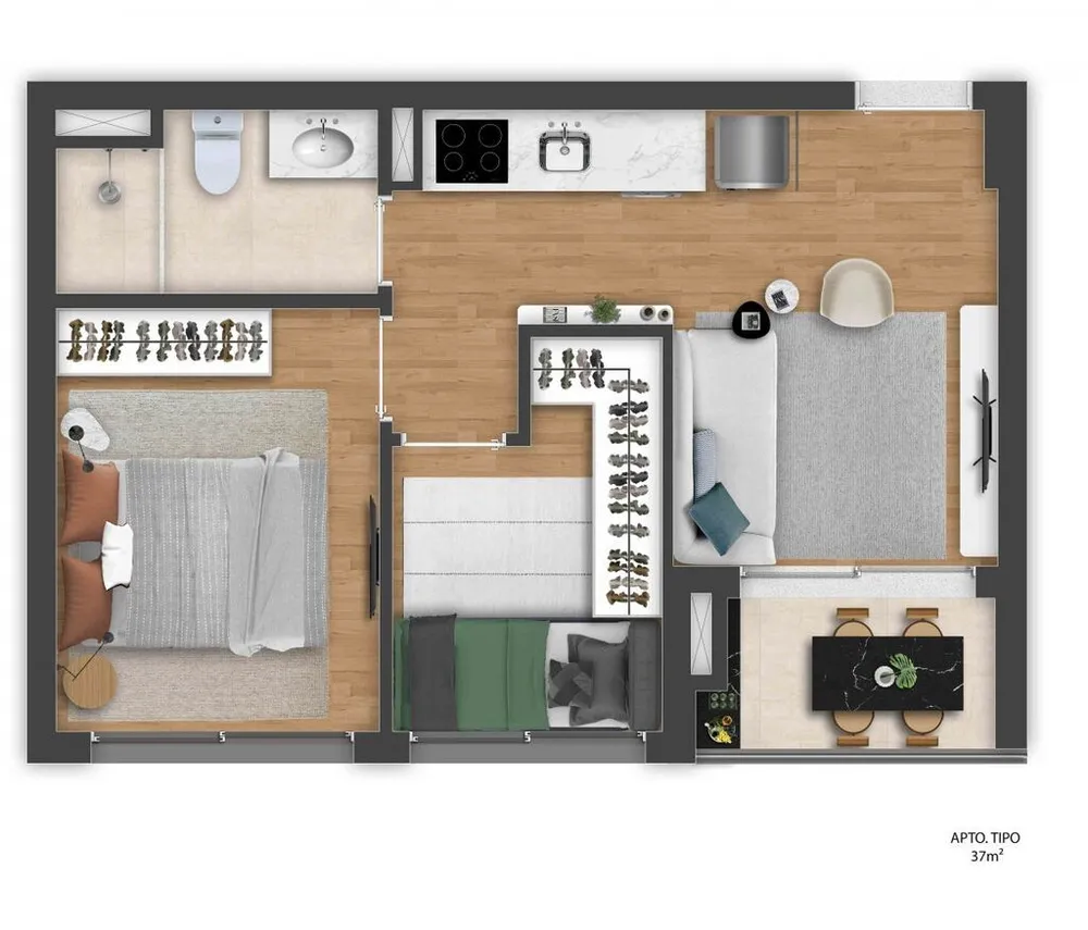 Kitnet-Studio, 24 m² - Foto 7