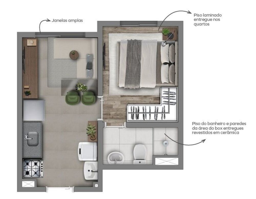 Apartamento, 2 quartos, 31 m² - Foto 4