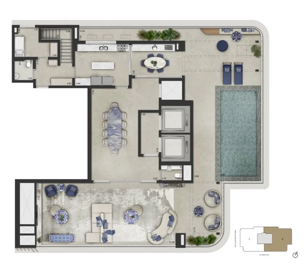 Cobertura, 4 quartos, 591 m² - Foto 11