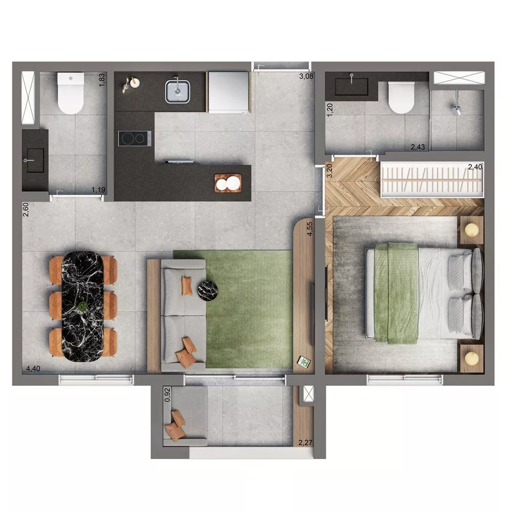 Apartamento, 2 quartos, 37 m² - Foto 17
