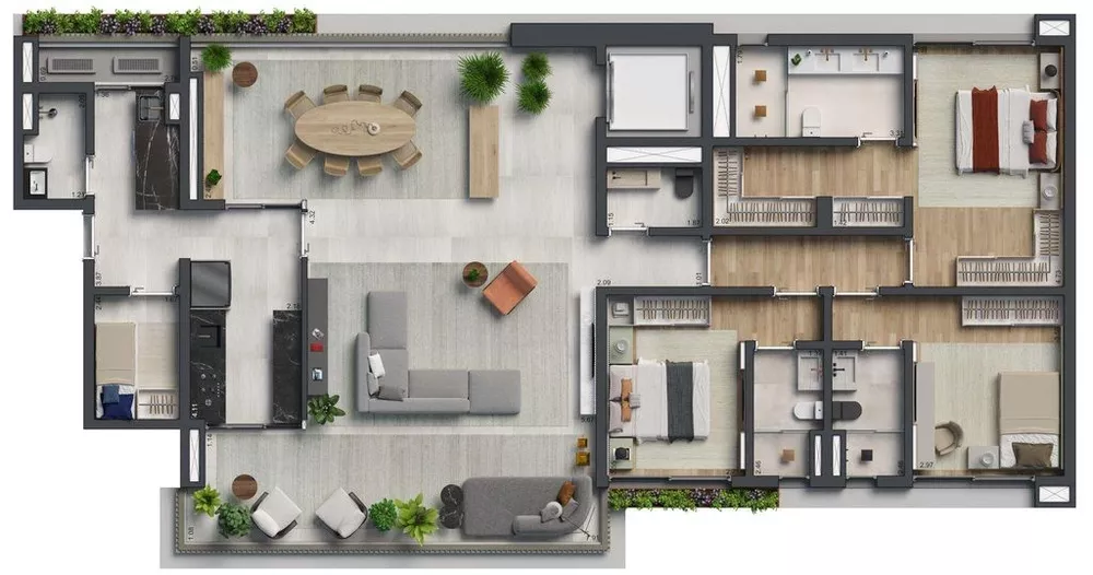 Apartamento, 3 quartos, 198 m² - Foto 17