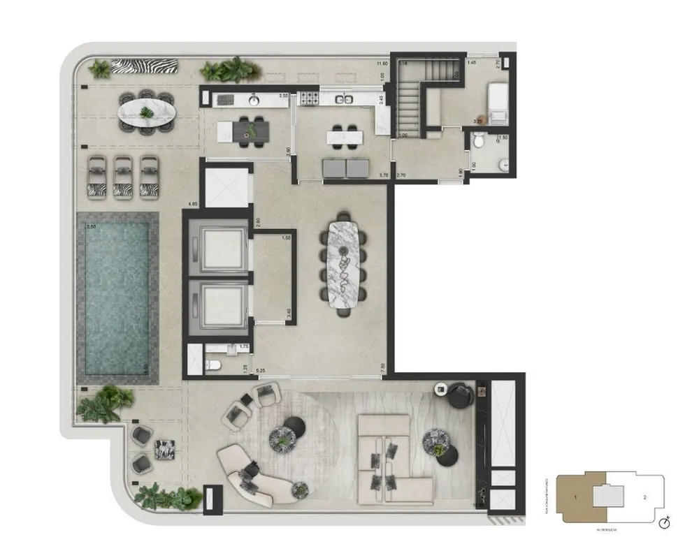 Apartamento, 4 quartos, 279 m² - Foto 1