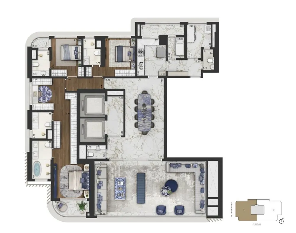 Apartamento, 4 quartos, 279 m² - Foto 7