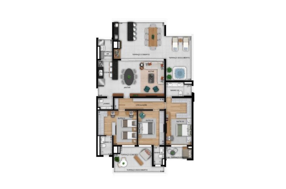 Apartamento, 3 quartos, 96 m² - Foto 4