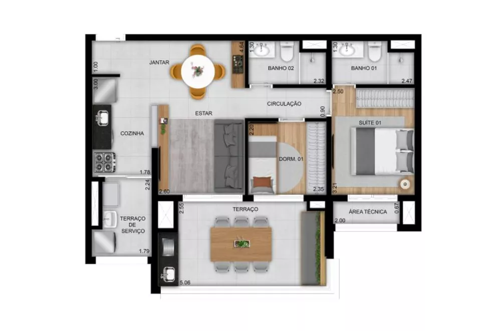 Apartamento, 3 quartos, 96 m² - Foto 10