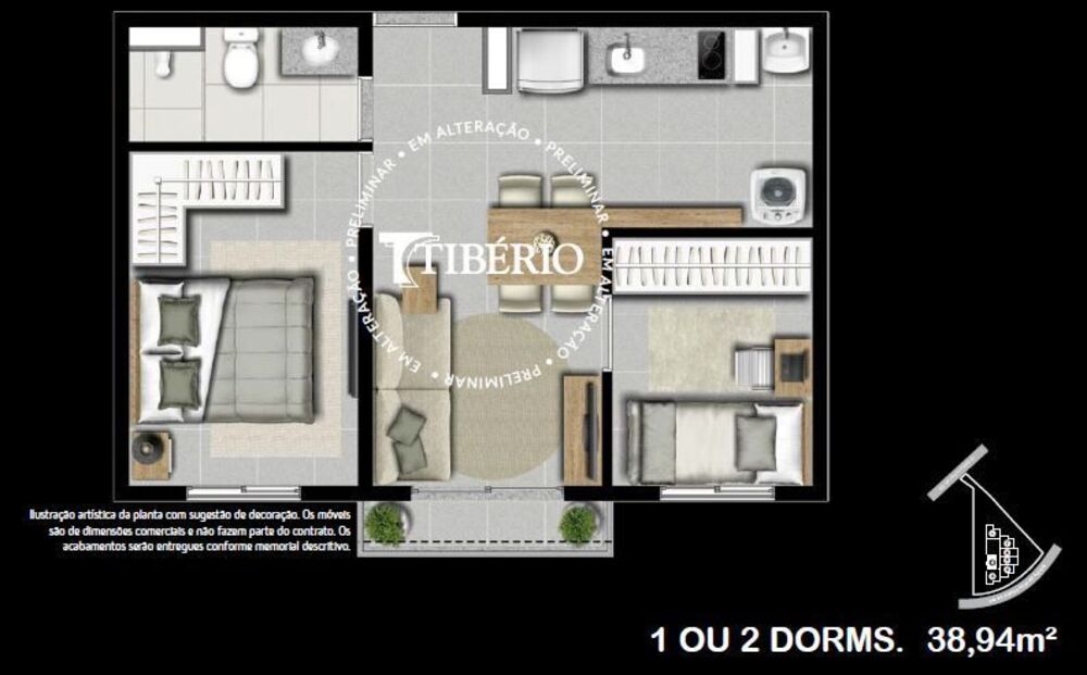 Kitnet-Studio, 30 m² - Foto 4