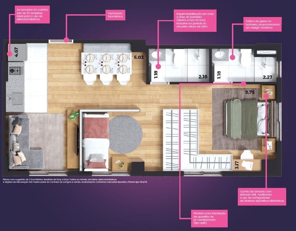 Apartamento, 2 quartos, 48 m² - Foto 21