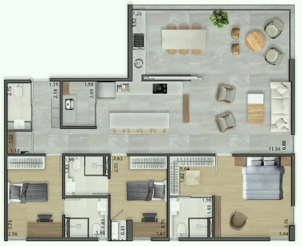 Apartamento, 1 quarto, 29 m² - Foto 6