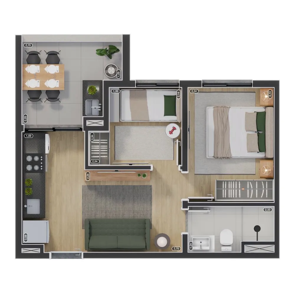Apartamento, 1 quarto, 30 m² - Foto 5
