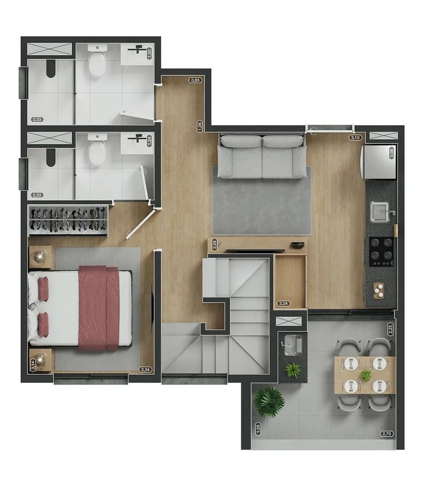 Apartamento, 1 quarto, 30 m² - Foto 8