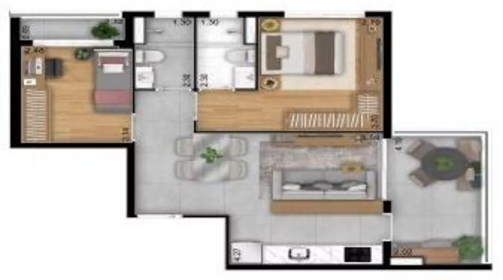 Apartamento à venda com 3 quartos, 118m² - Foto 1