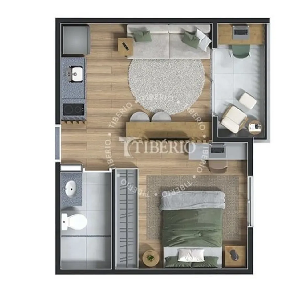 Kitnet-Studio, 38 m² - Foto 5