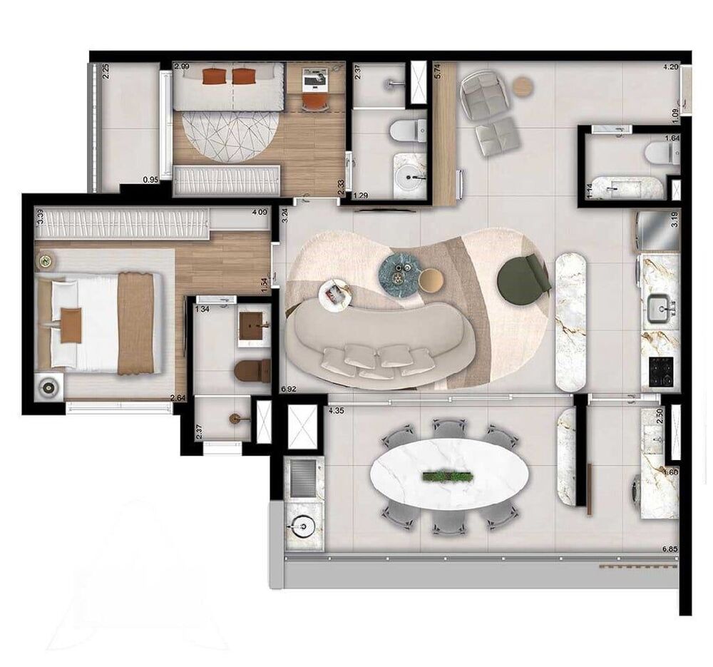 Apartamento à venda com 2 quartos, 64m² - Foto 31