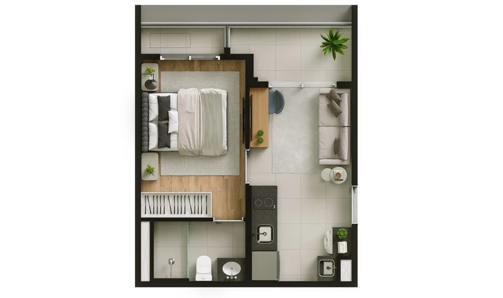 Apartamento, 1 quarto, 37 m² - Foto 6