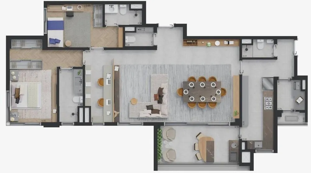 Apartamento, 3 quartos, 139 m² - Foto 1