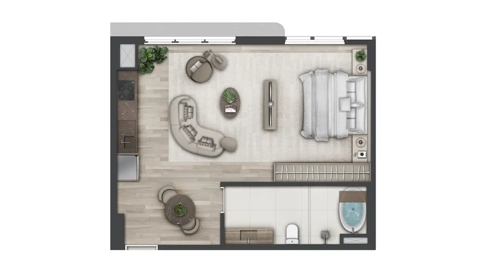 Apartamento, 1 quarto, 78 m² - Foto 3