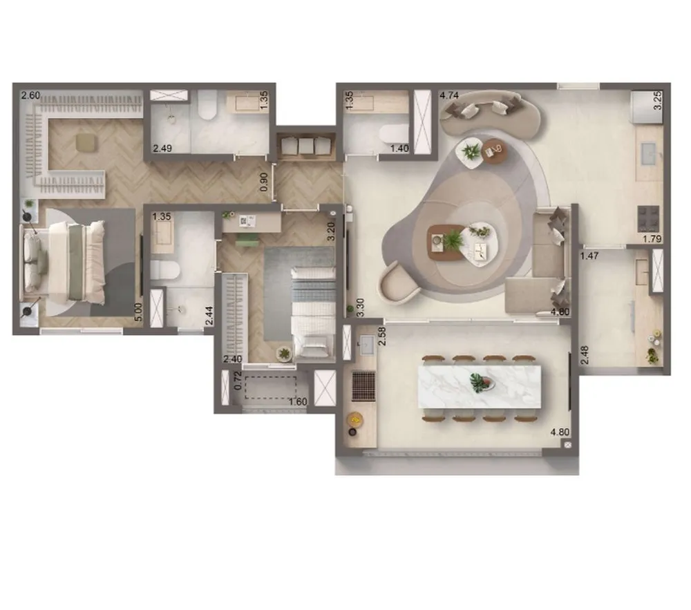 Apartamento, 2 quartos, 88 m² - Foto 8