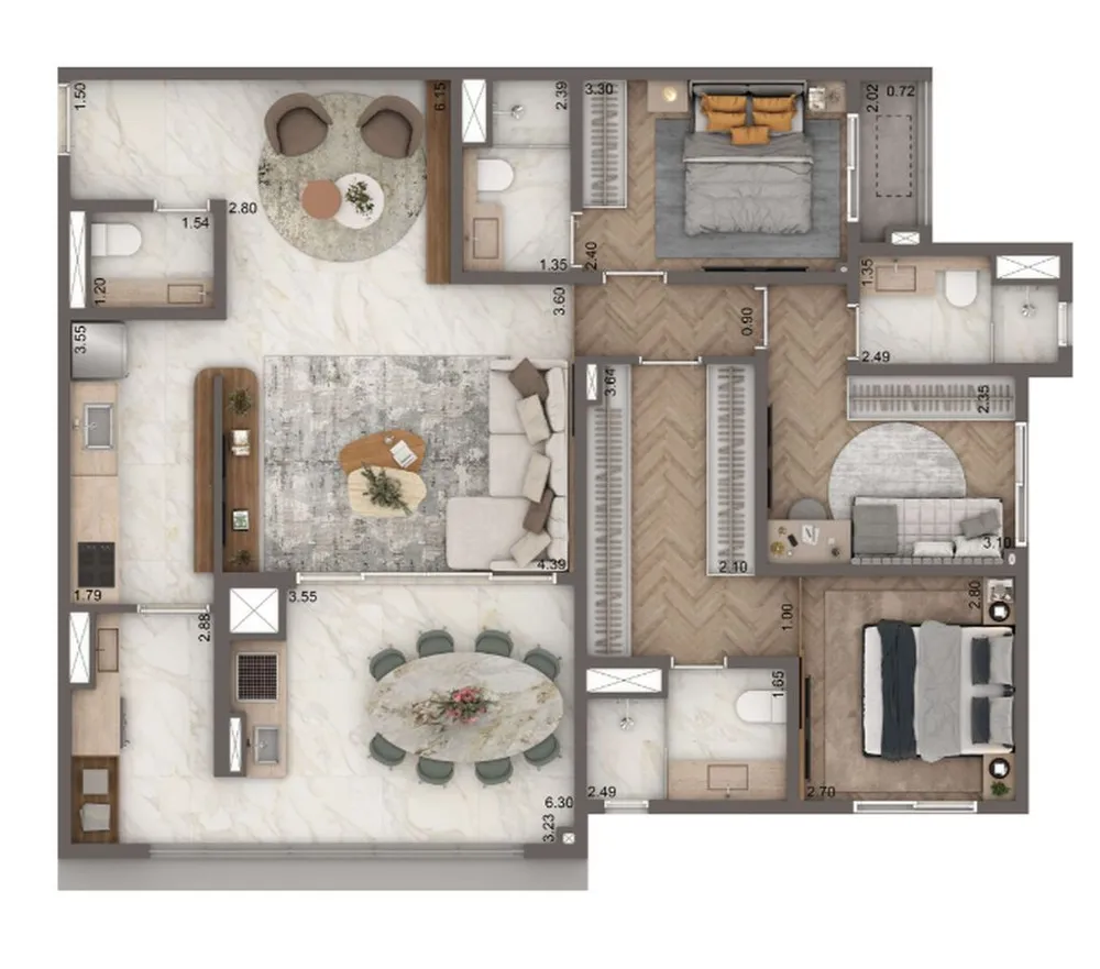 Apartamento, 2 quartos, 88 m² - Foto 6