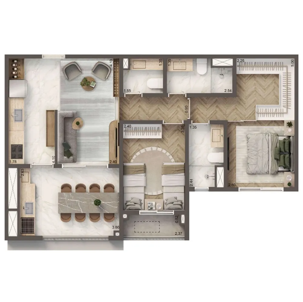 Apartamento, 2 quartos, 88 m² - Foto 9