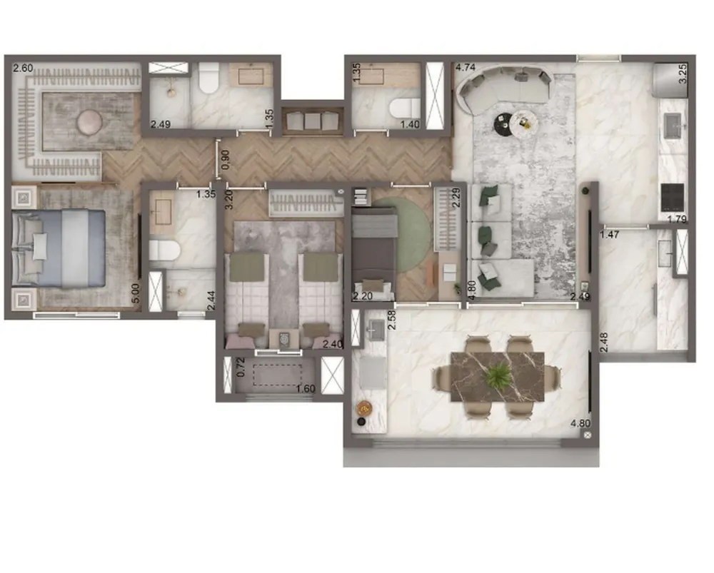 Apartamento, 2 quartos, 88 m² - Foto 7