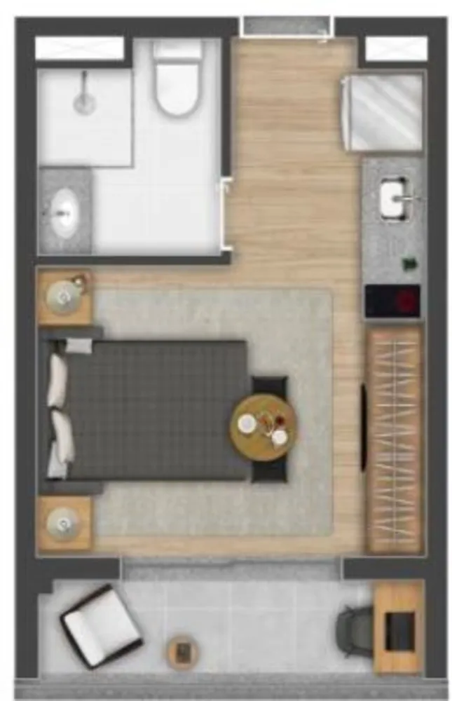 Kitnet-Studio, 24 m² - Foto 5
