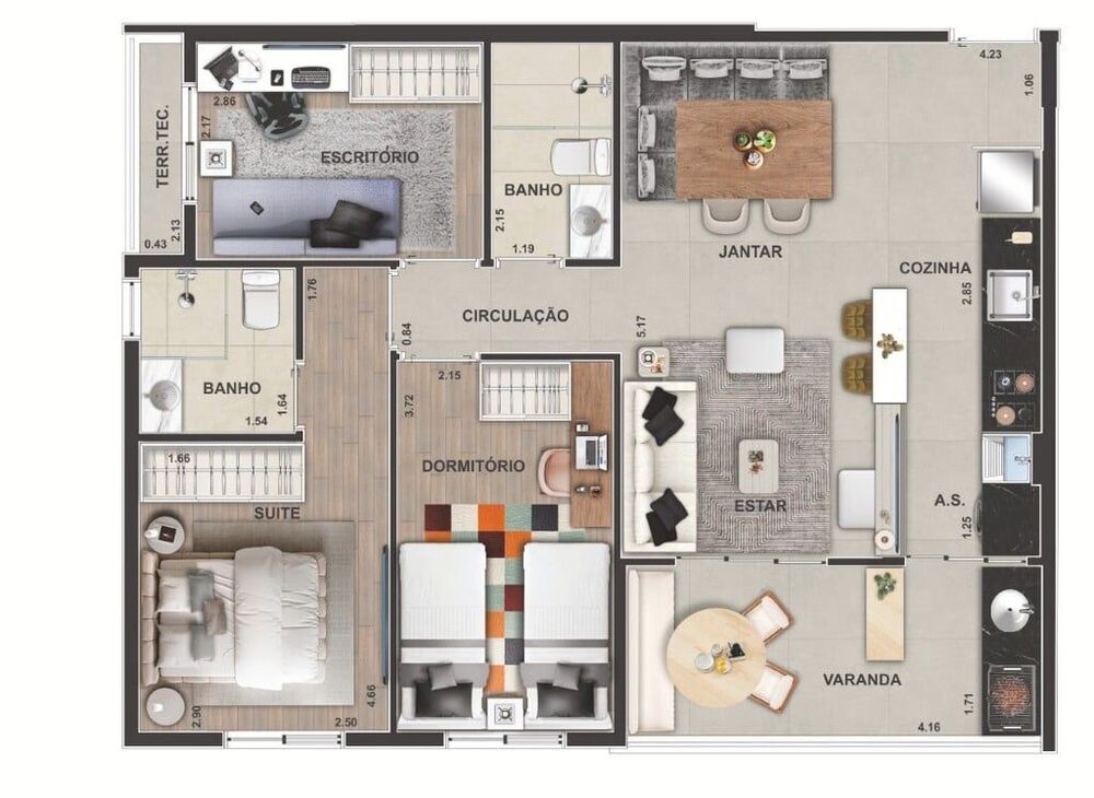 Apartamento, 2 quartos, 55 m² - Foto 4