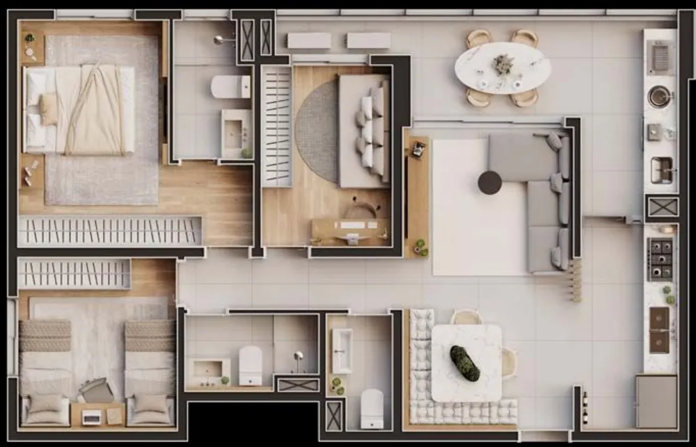 Cobertura, 3 quartos, 183 m² - Foto 5