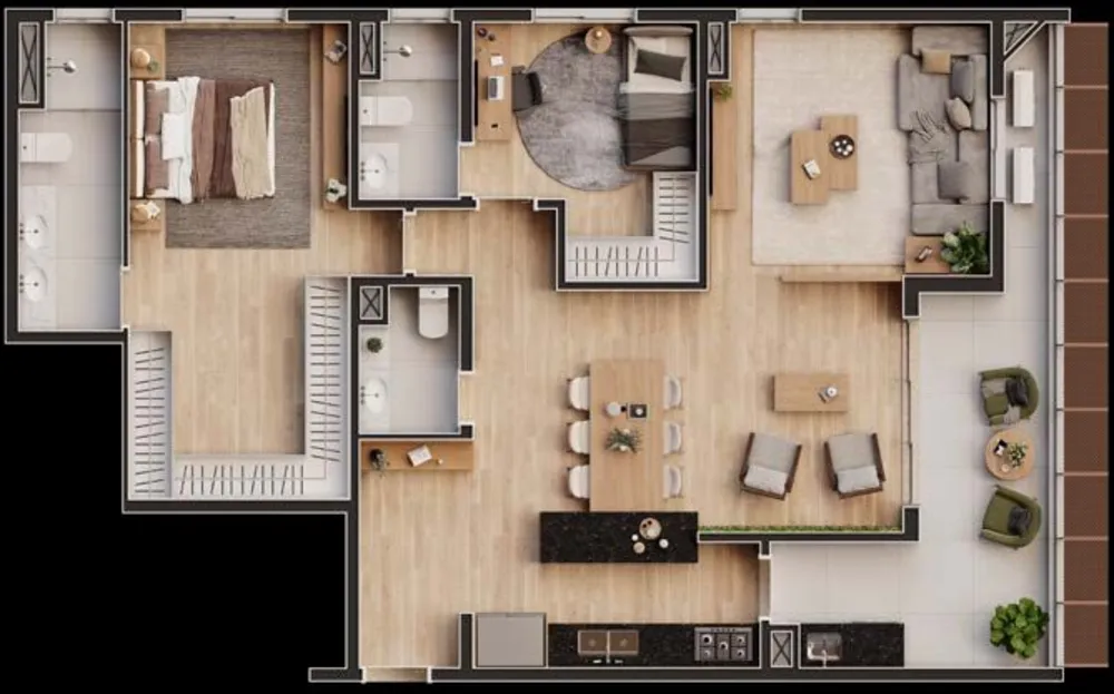 Cobertura, 3 quartos, 183 m² - Foto 6